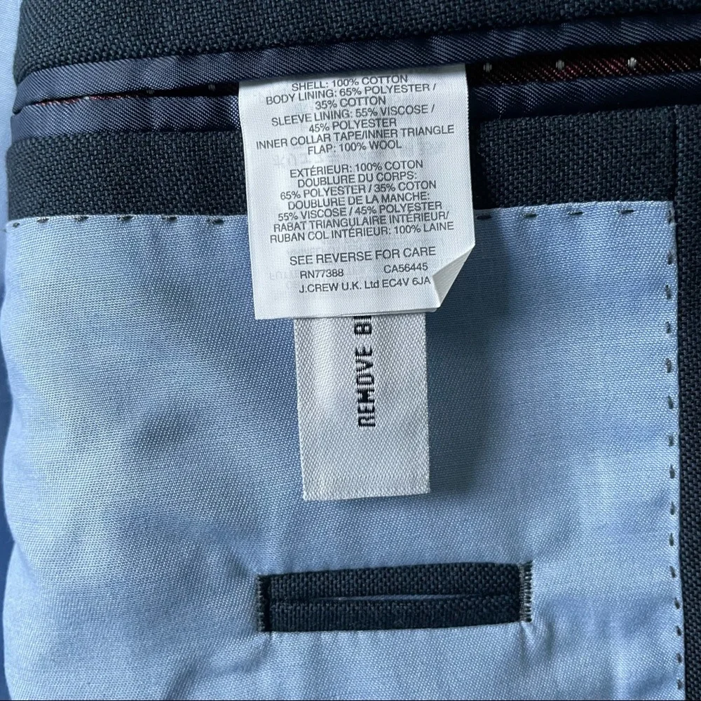 J. Crew Mens Ludlow Blazer Italian Cotton - Picture 4 of 5